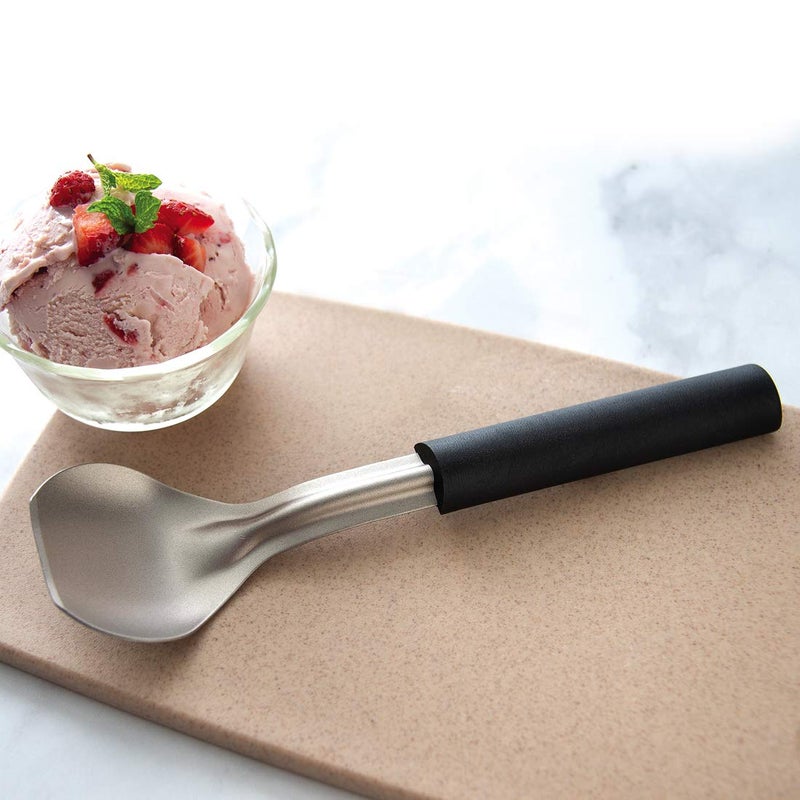 Rada Cutlery Ice Cream Scoop (W237), 2.38x2.38 Stainless Steel Bowl, 9.25" Length, Made in USA, Black Handle - Image 5